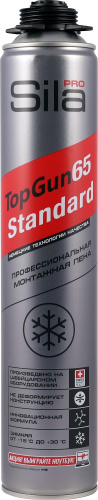 Пена монтажная пистолетная Sila PRO TopGun 65л 850мл Standart зима