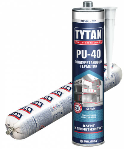 Герметик полиуретановый Tytan PU 40 Professional, цвет серый