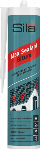 Герметик для кровли битумный Sila PRO Max Sealant Bitum, 280 мл