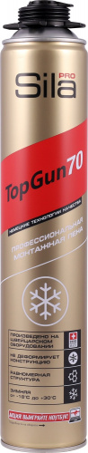 Пена монтажная пистолетная Sila PRO TopGun 70л 880мл зима