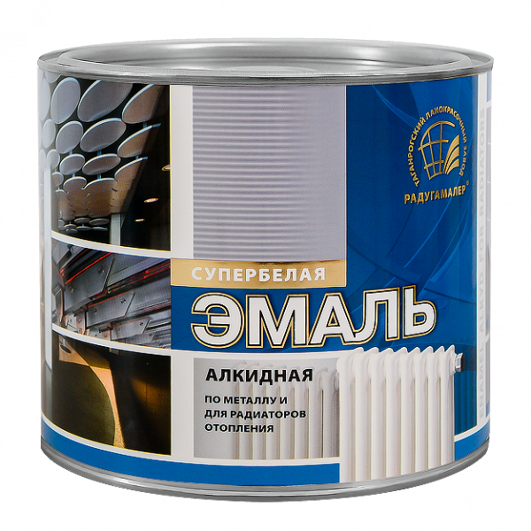 Эмаль алкидная для радиаторов  0,9кг Радуга