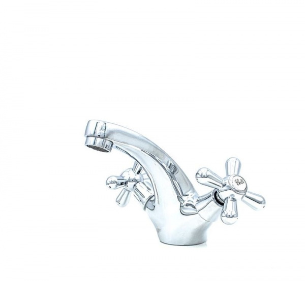 Смеситель для умывальника DORON DL 1503, 1/2 керамика, хром, излив короткий, п/шп