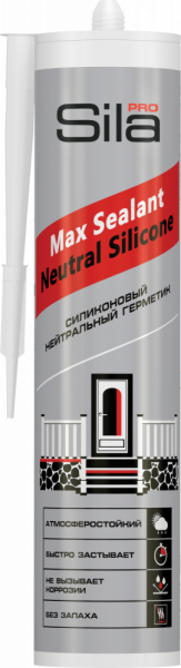 Герметик силиконовый нейтральный Sila Pro Max Sealant, 280мл, прозрачный