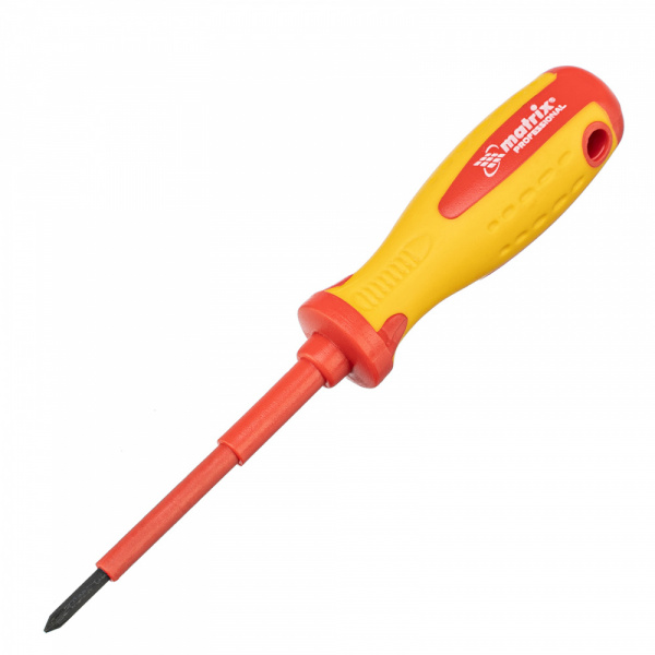 Отвертка Insulated, PH2 x 100 мм, CrMo, до 1000 В, двухкомп. рукоятка// Matrix Professional