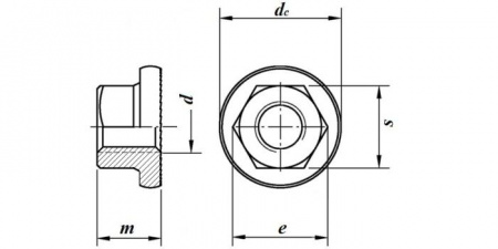 гайка фланцевая 2