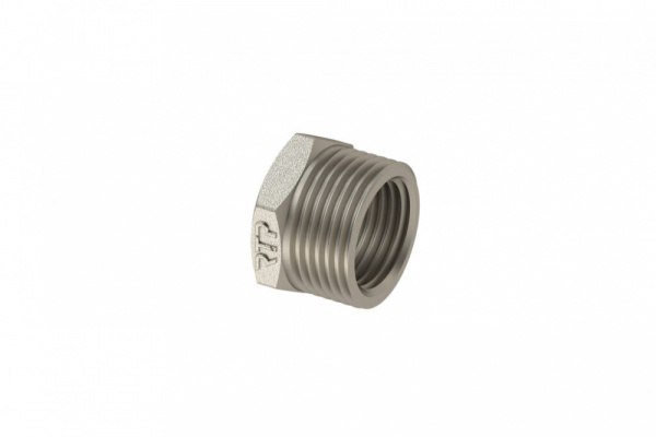 Футорка 15х20 (1/2″х3/4″) латунь, вр/нр, никель, RTP