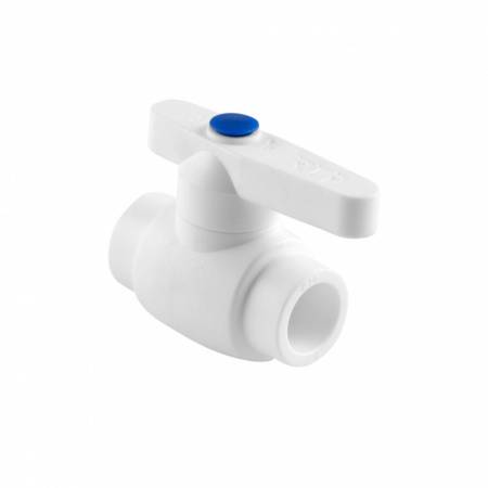 кран шар пп белый