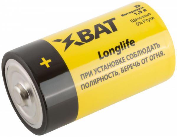 Батарейка щелочная, 1,5 V, тип D (2шт) LR20