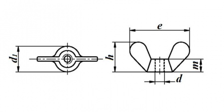 гайка барашковая 2