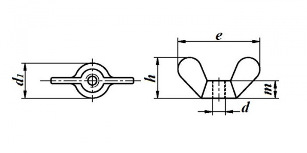 гайка барашковая 2