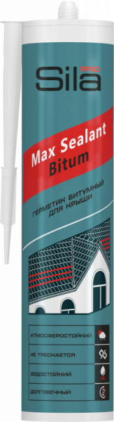 Герметик для кровли битумный Sila PRO Max Sealant Bitum, 280 мл
