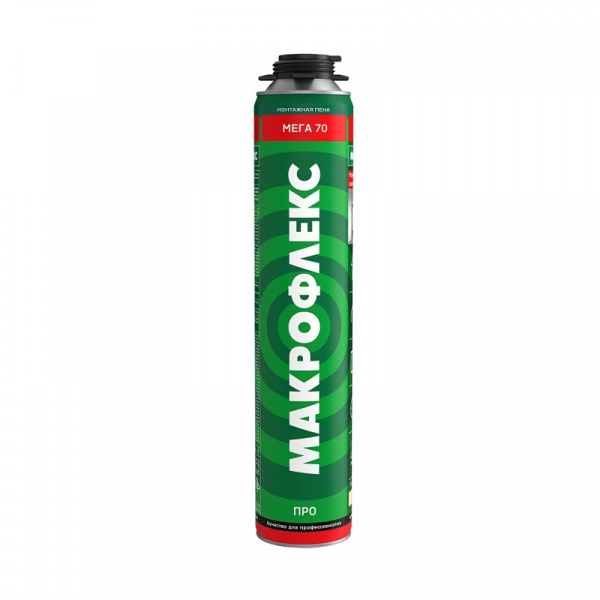 Пена монтажная пистолетная Makroflex MEGA 70 ПРО (0,88 л) 3048185