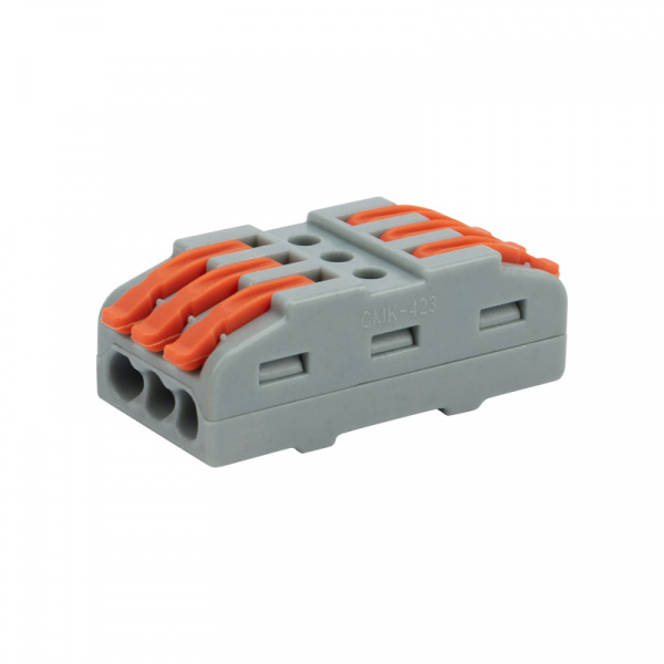 Клемма CMK 222-423 3-проводная проходная многоразовая (0,08-2,5 (4) мм²)