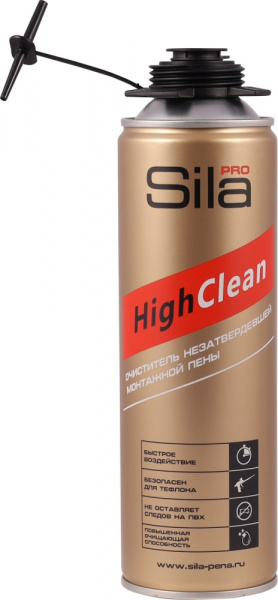 Очиститель монтажной пены Sila Pro HighClean, 500мл