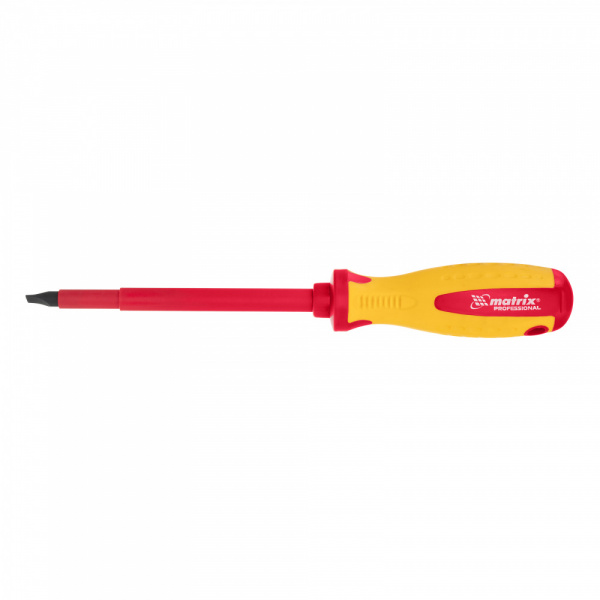 Отвертка Insulated, SL8,0 x 150 мм, CrMo, до 1000 В, двухкомп. рукоятка// Matrix Professional