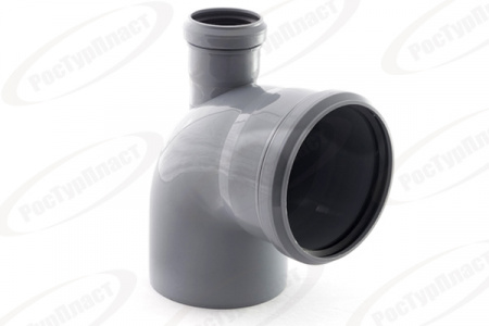 отвод 110х50 фротнтальный с выходом вверх